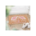 Natural Pink Gingerbread House Doormat 🇬🇧