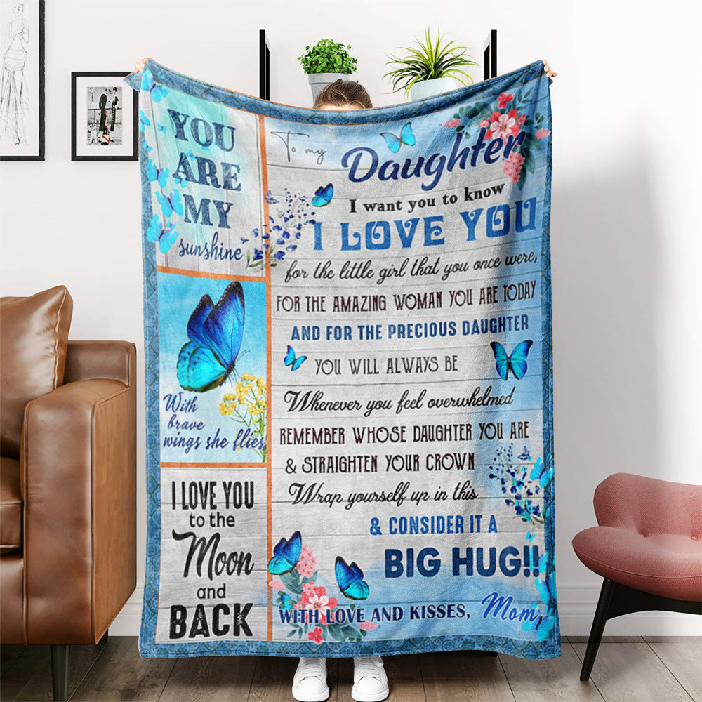Envelope Blanket Sofa Blanket Airable Cover Message Letter  Flannel 🇨🇳