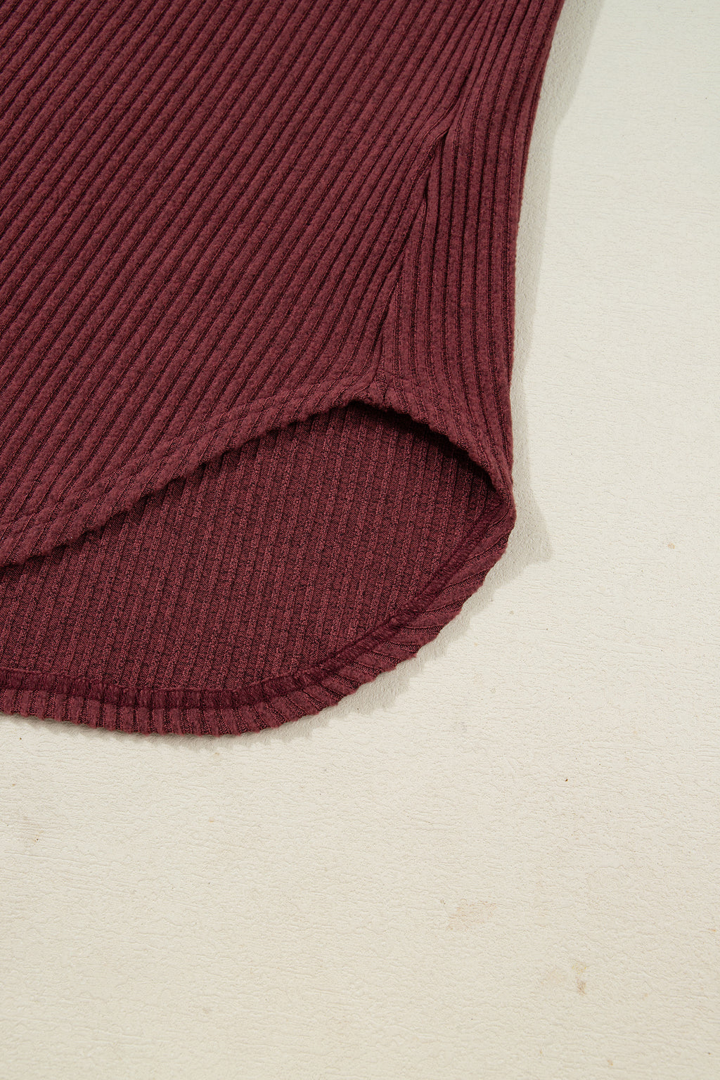 Wild Ginger Plus Size Ribbed Button Decor Long Sleeve Loose Top 🇺🇸