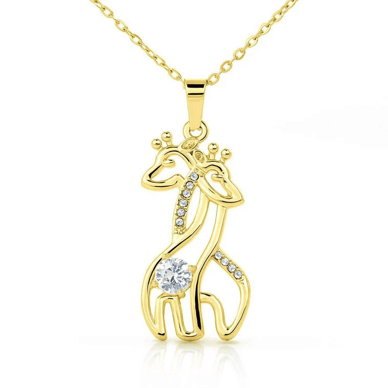 Giraffe Necklace Micro Inlaid Zirconium Fashion Simple Clavicle Chain 🇨🇳