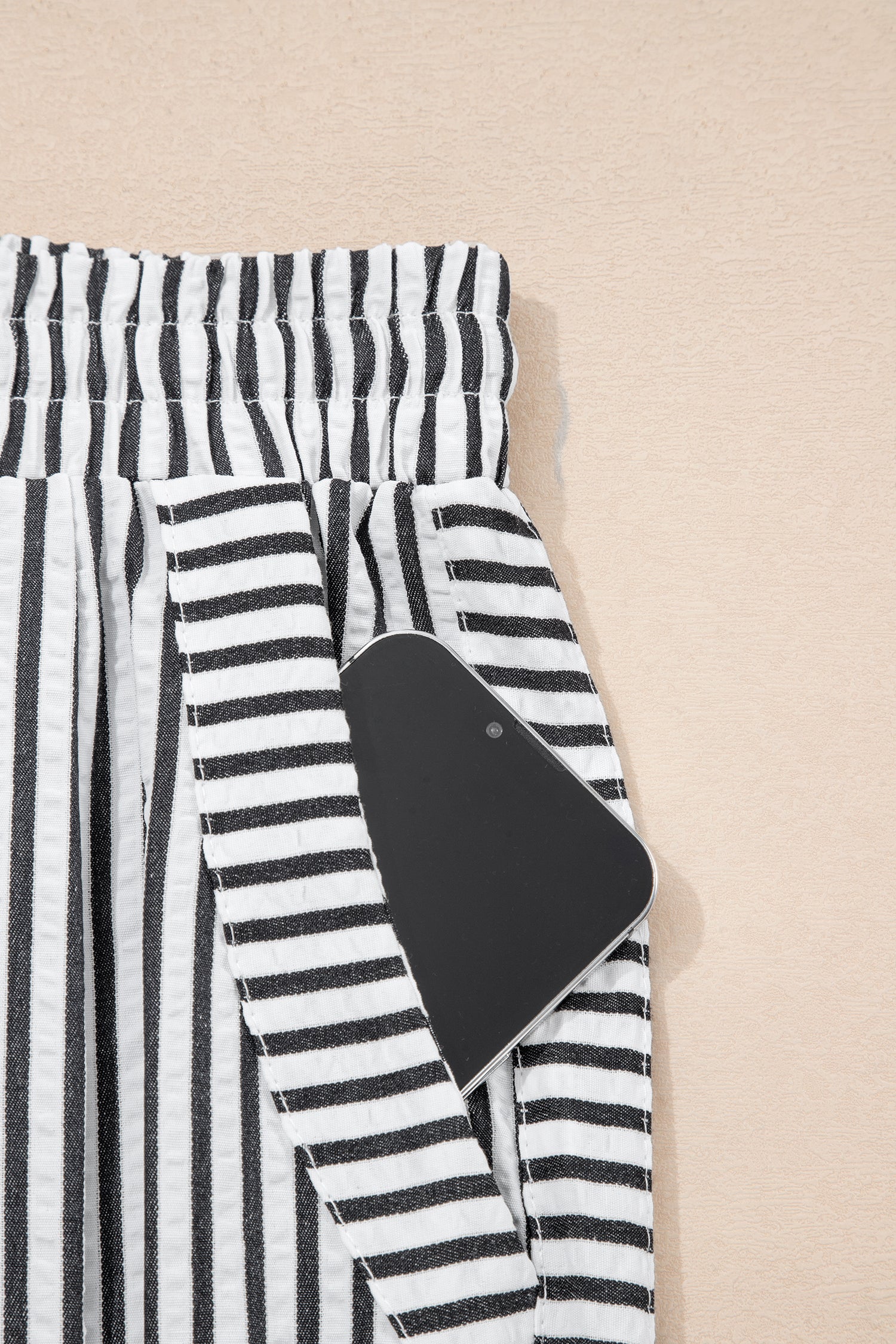 Black Stripe Wide Leg Casual Pants 🇺🇸