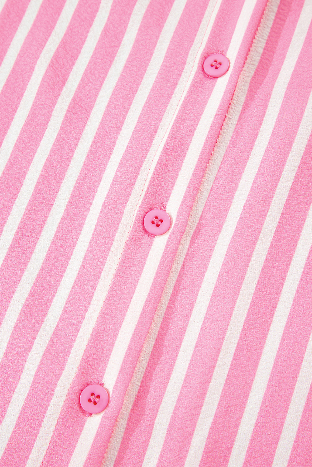 Pink Stripe Buttoned Front Long Sleeve Top and Pants 2 Piece Sleepwear 🇺🇸