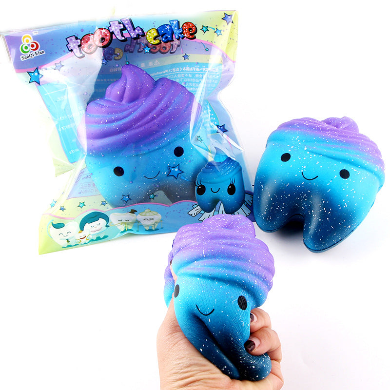 Slow Rebound Scented Toy Cute Starry Sky Teeth Kids Stress Relief Toys 🇨🇳