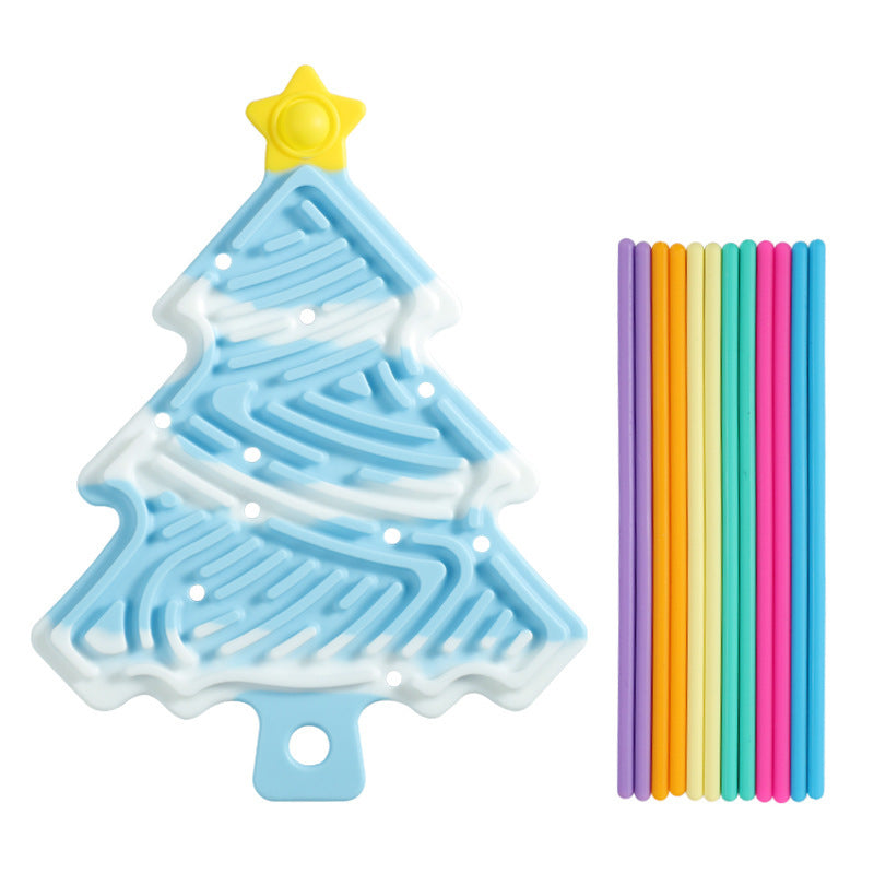 Christmas Tree Decompression Plate Space Sensory Children's Educational Toys 🇨🇳