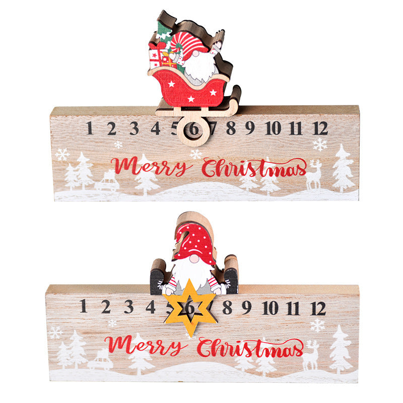 Christmas Wooden Calendar Mobile Ornaments 🇨🇳