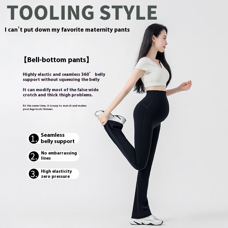 Antenatal Yoga Bell-bottom Pants Outer Wear Casual Slimming 🇨🇳
