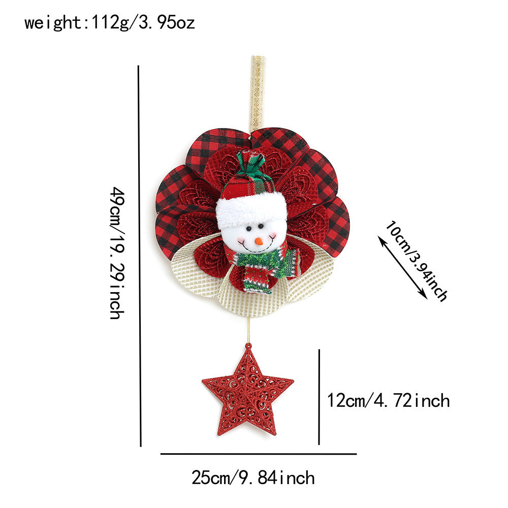 Christmas Tree Star Pendant Door Hanger Festive Atmosphere Ornament 🇨🇳