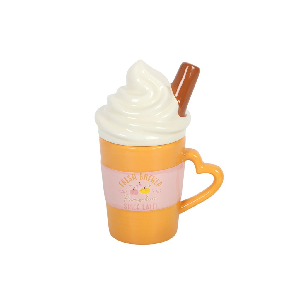 Fresh Brewed Pumpkin Spice Latte Lidded Mug 🇬🇧