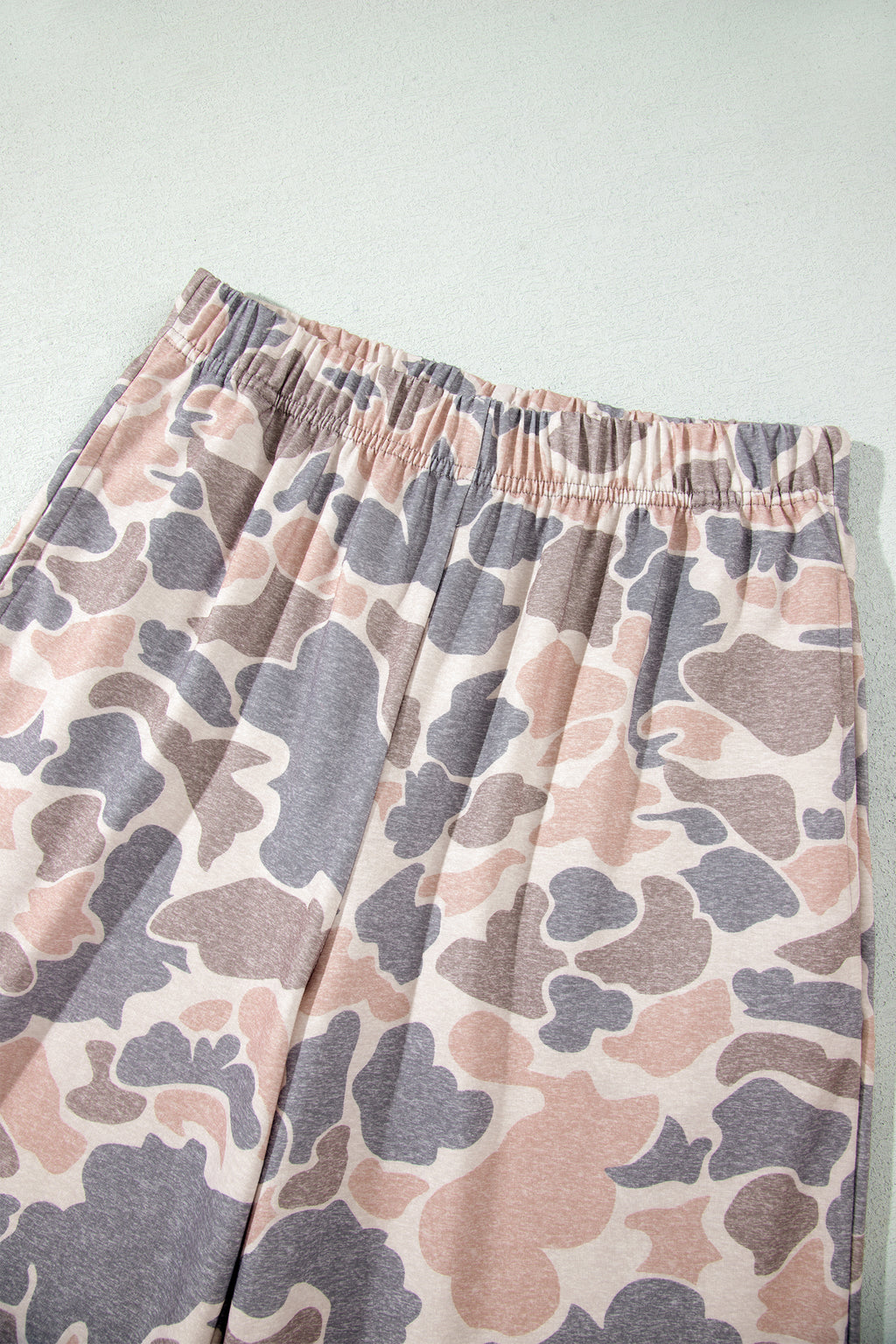 Multicolour Camouflage Print Long Sleeve Top Loose 2pcs Pants Set 🇺🇸