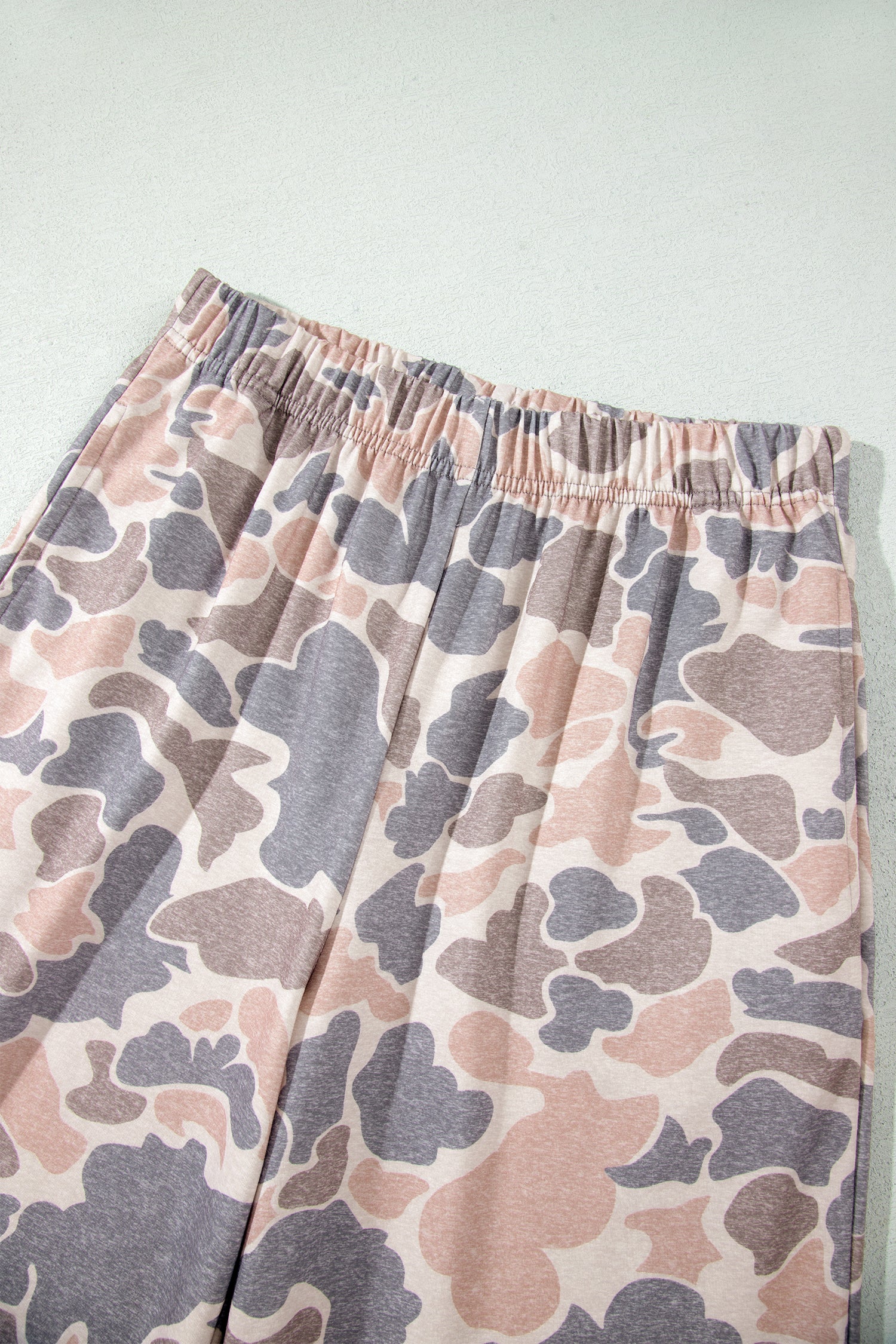 Multicolour Camouflage Print Long Sleeve Top Loose 2pcs Pants Set 🇺🇸
