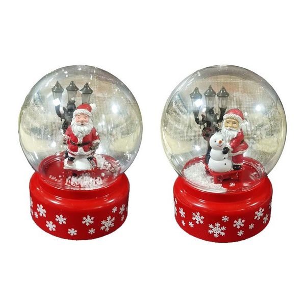 Santa Snowglobe with Lights