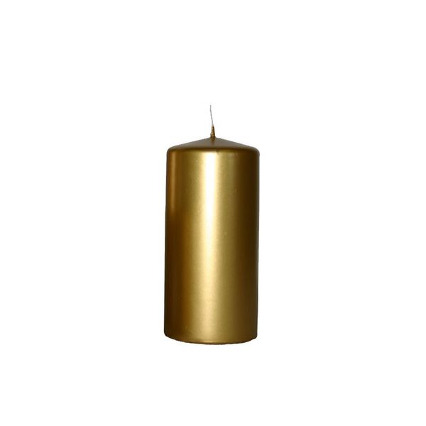 100mm x 60mm Gold Pillar Candles 🇬🇧