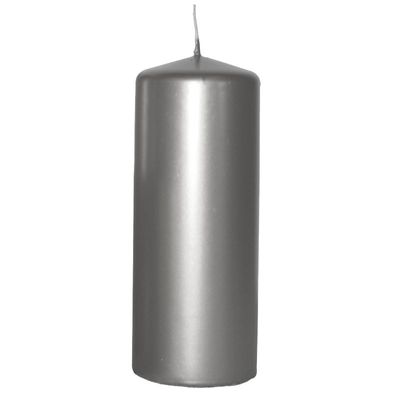 200mm x 70mm Silver Pillar Candles 🇬🇧