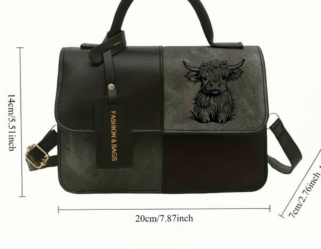 Highland Cow Print Bag 🇨🇳