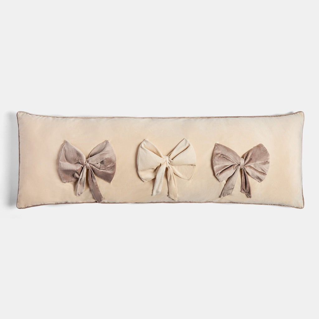 Bow Detail Bolster Pillow 🇬🇧
