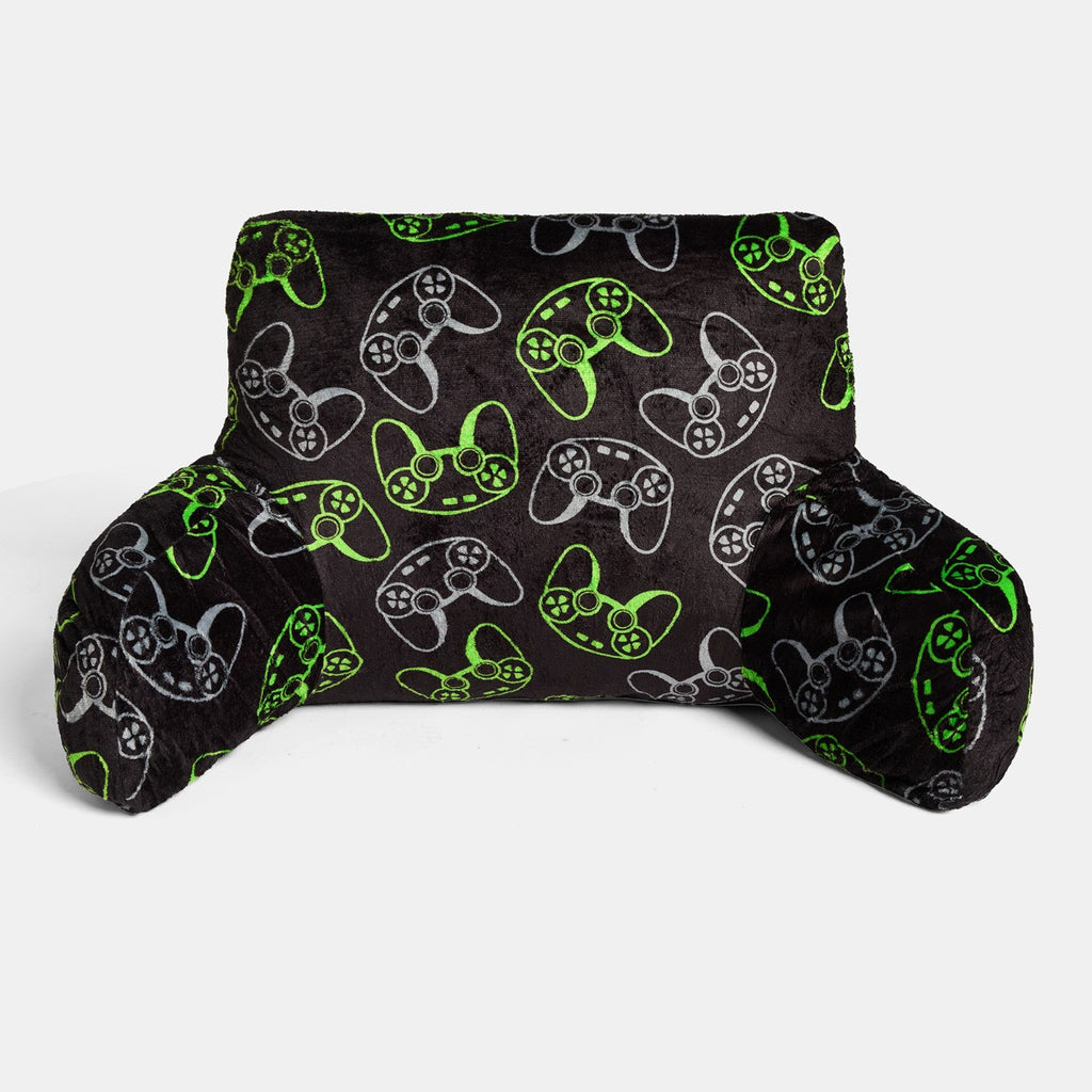 Gaming Fleece Cuddle Cushion - Black/Green 🇬🇧