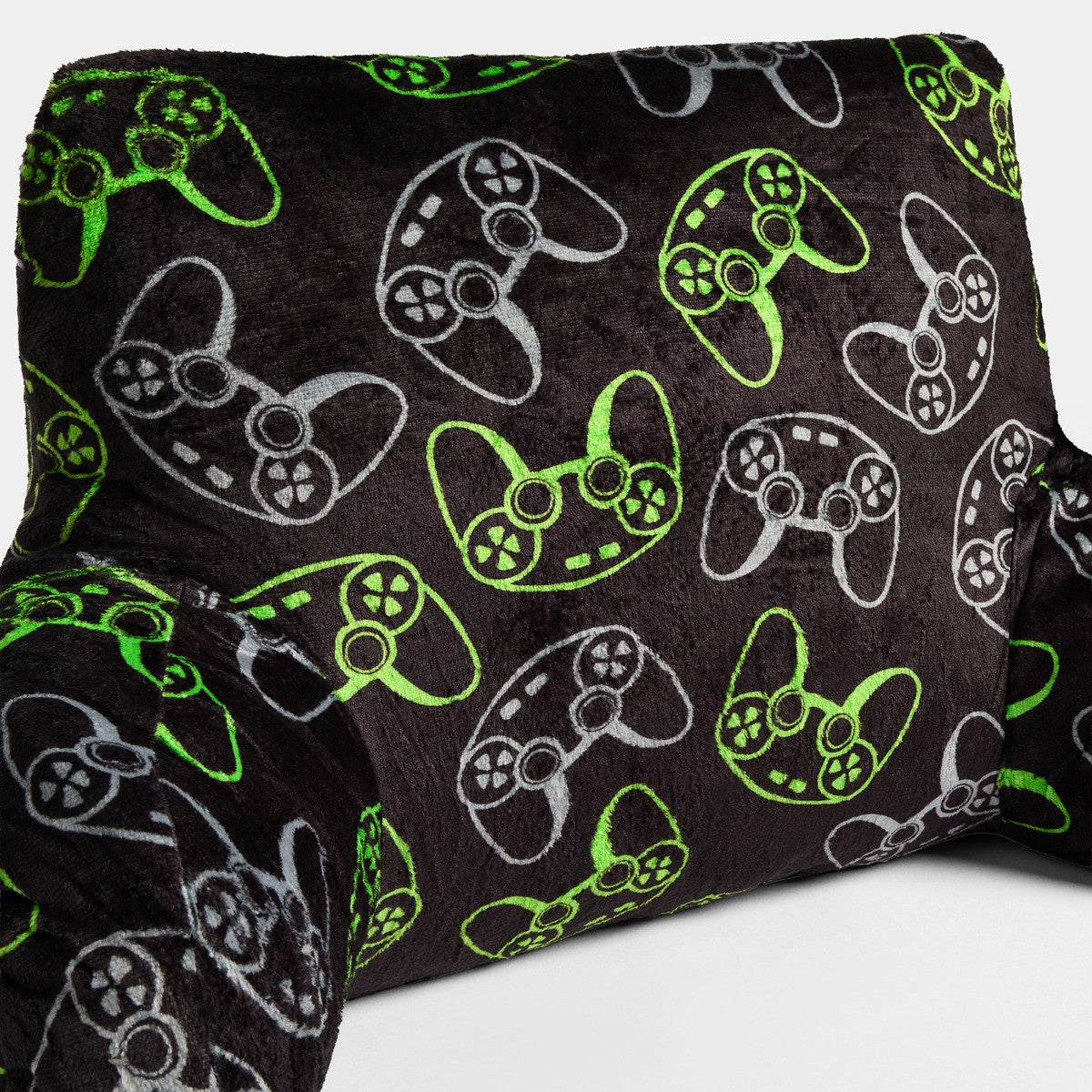 Gaming Fleece Cuddle Cushion - Black/Green 🇬🇧