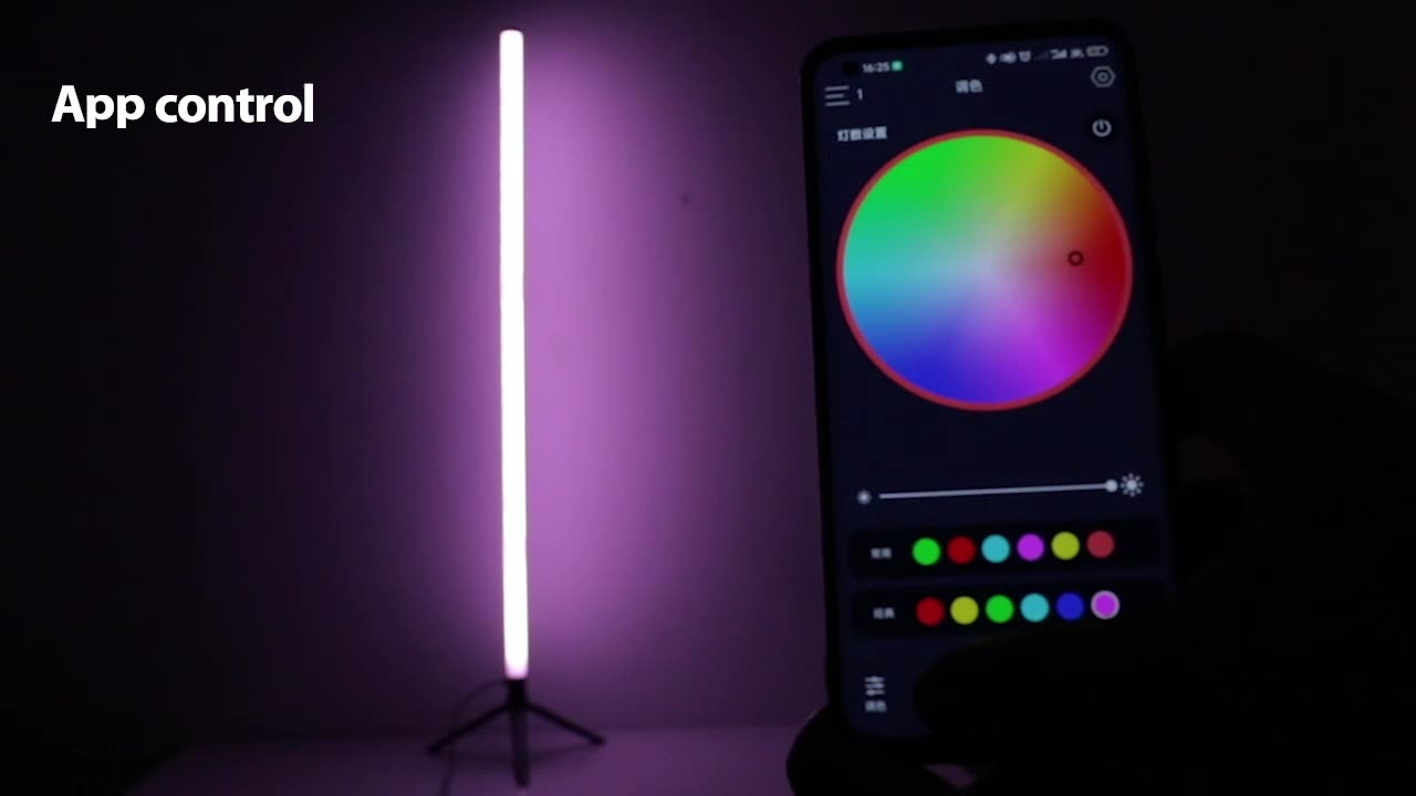 New Wall Corner Ambient Light Remote APP Control USB Floor Lamp Splicing Portable Stick RGB Corner Light 🇨🇳