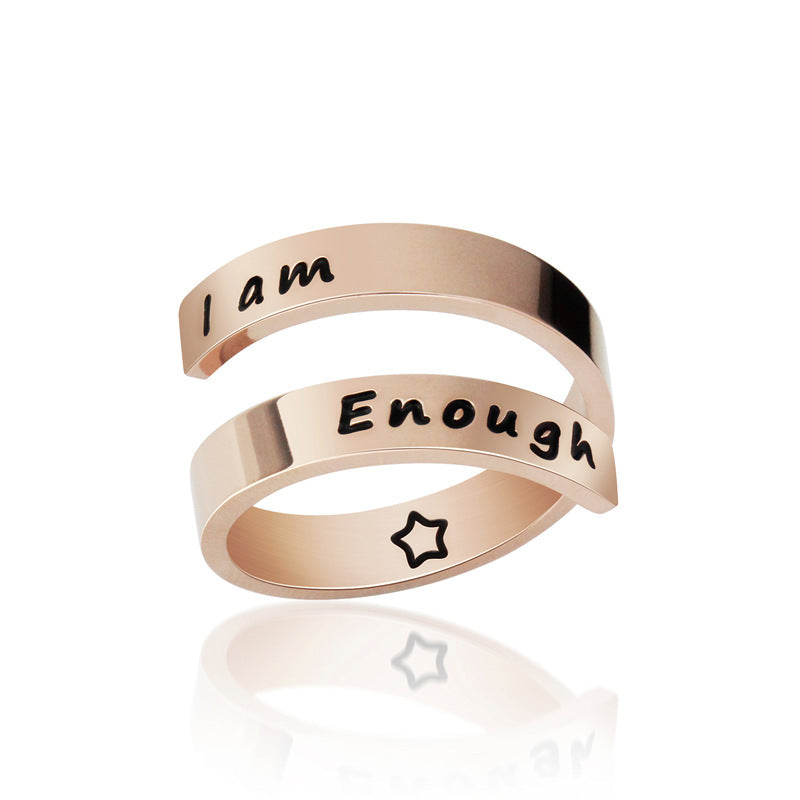 Double opening titanium steel ring 🇨🇳