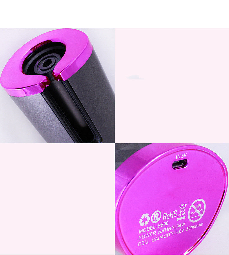Rechargeable Automatic Hair Curler Women Portable Hair Curling Iron LCD Display Ceramic Curly Rotating Curling Wave Styer 🇨🇳