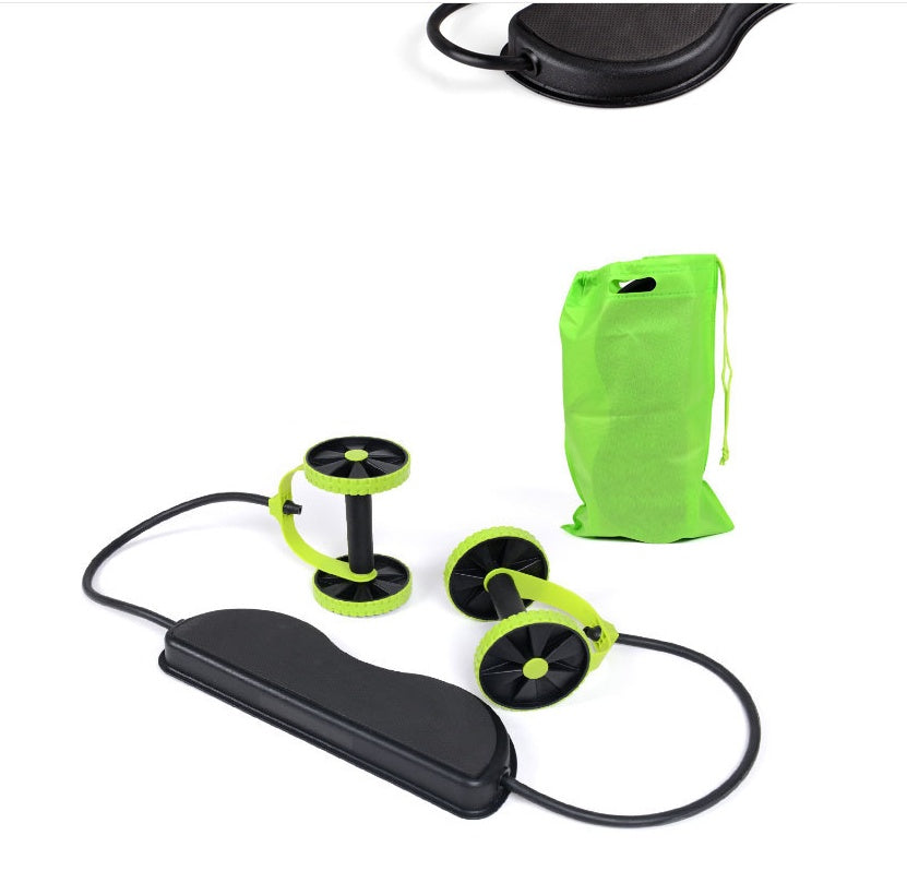 Tension Foldable Revoflex Xtreme Rally Multifunction Pull Rope Wheeled Health Abdominal Muscle Training Home Fitness Equipment 🇨🇳