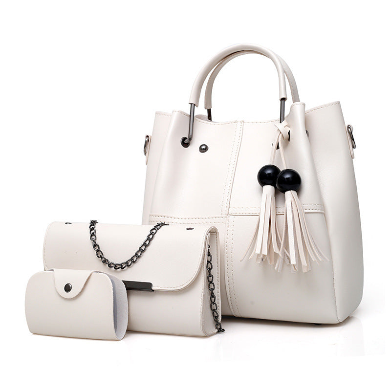 Fashion single shoulder Messenger bag three-piece with tassels 🇨🇳