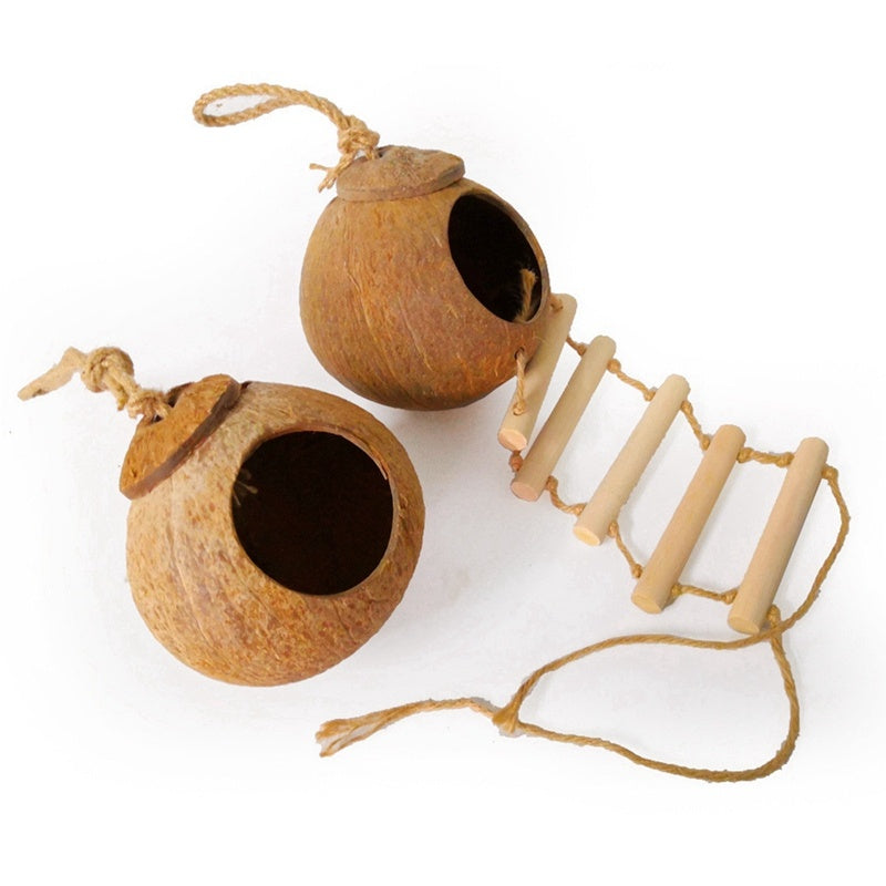 Natural coconut shell bird nest 🇨🇳