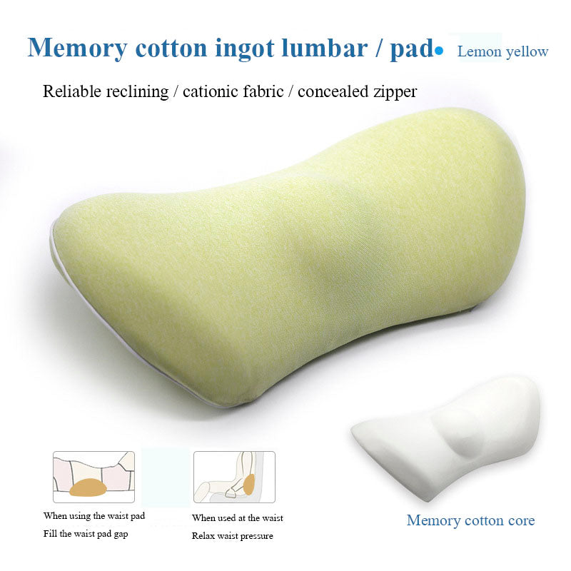Lumbar Support Pillow For Side Sleepers Pregnancy Relieve Hip Coccyx Sciatica Pain Machine Chair Back Cushion Waist Car Seat 🇨🇳