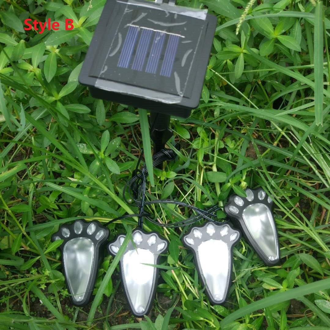 Solar Powered Animal Paw Print Lights LED Solar Lamps Garden 🇨🇳