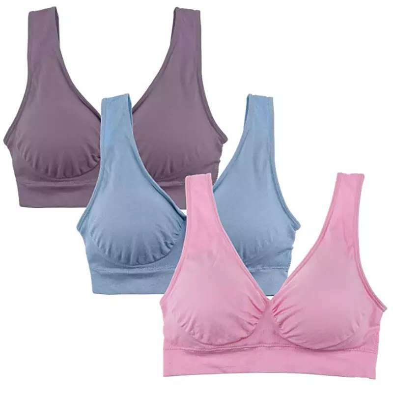 Women Yoga Tank Tops  Sports Bra Workout Fitness Running Crop Top 🇨🇳