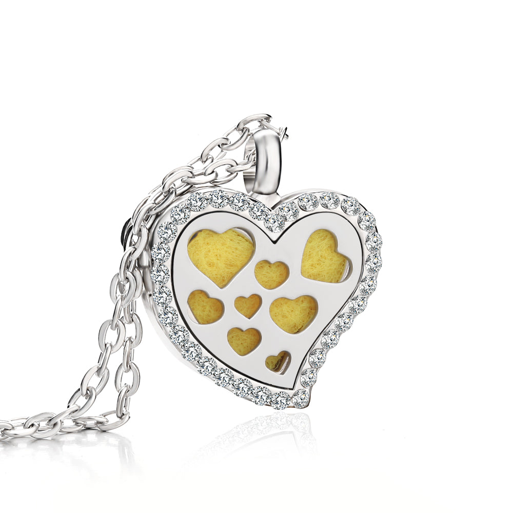 Jewelry Heart Fragrance Essential Oil Diffuser Necklace 🇨🇳