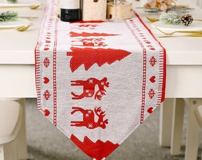 Christmas decorations knitting cloth table runner 🇨🇳