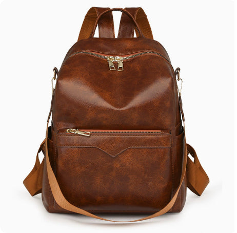 Elegant Solid-Color Womens Backpack For Commuting With Large Capacity 🇨🇳 🐣