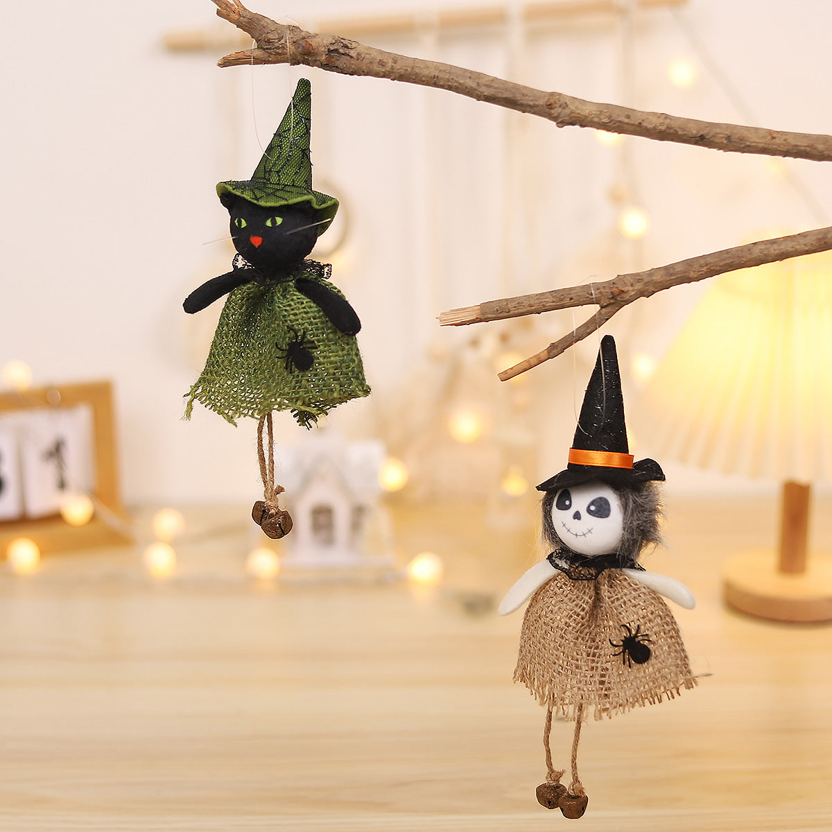 Cartoon Linen Elf Pumpkin Doll Halloween Decoration Pendant 🇨🇳