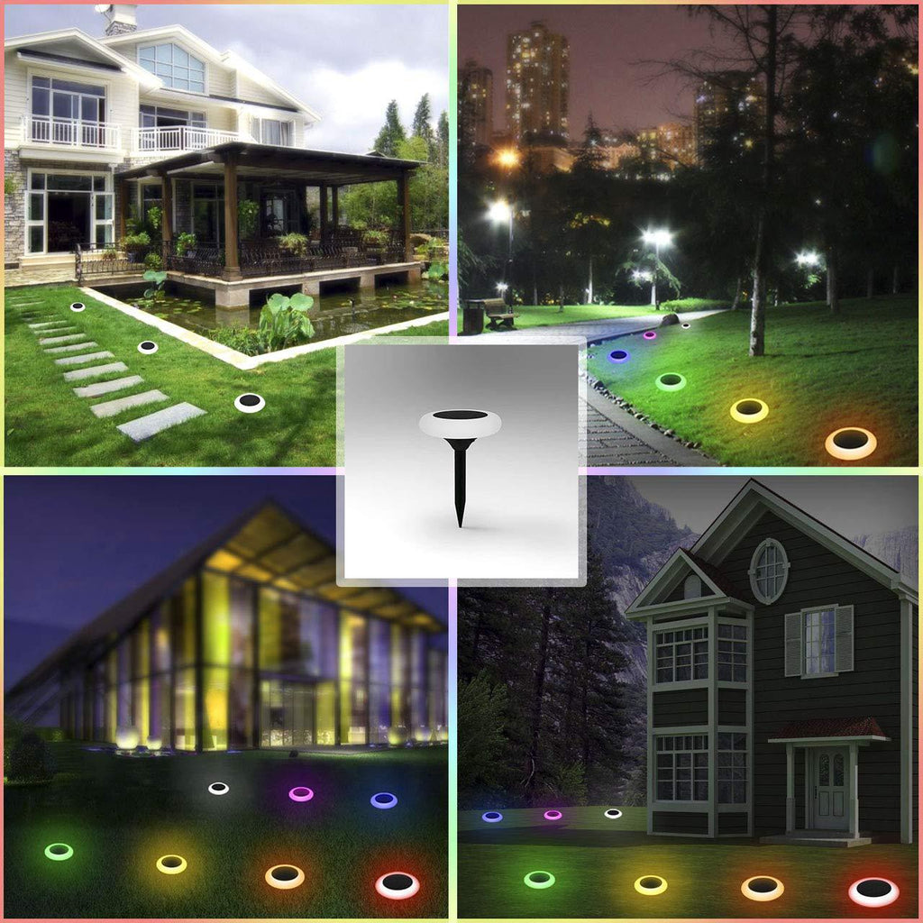 RGB round colorful solar lawn lights 🇨🇳