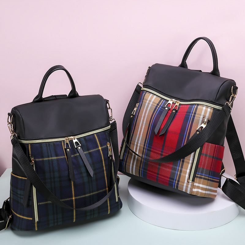 Plaid Gingham Backpack 🇨🇳