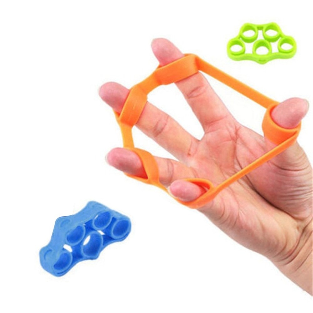 Silicone Finger Trainer Hand Gripper Resistance Bands Fitness 🇨🇳