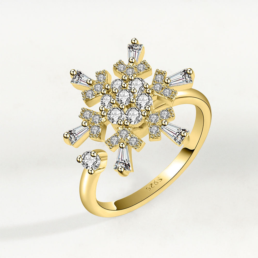 Anxiety Relief S925 Sterling Silver Rotating Ring 🇨🇳