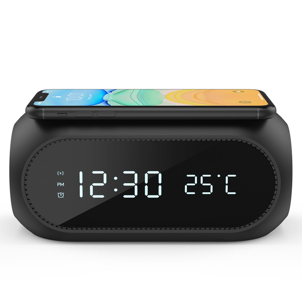 15W wireless charging clock alarm thermometer wireless charging time display wireless charging 🇨🇳