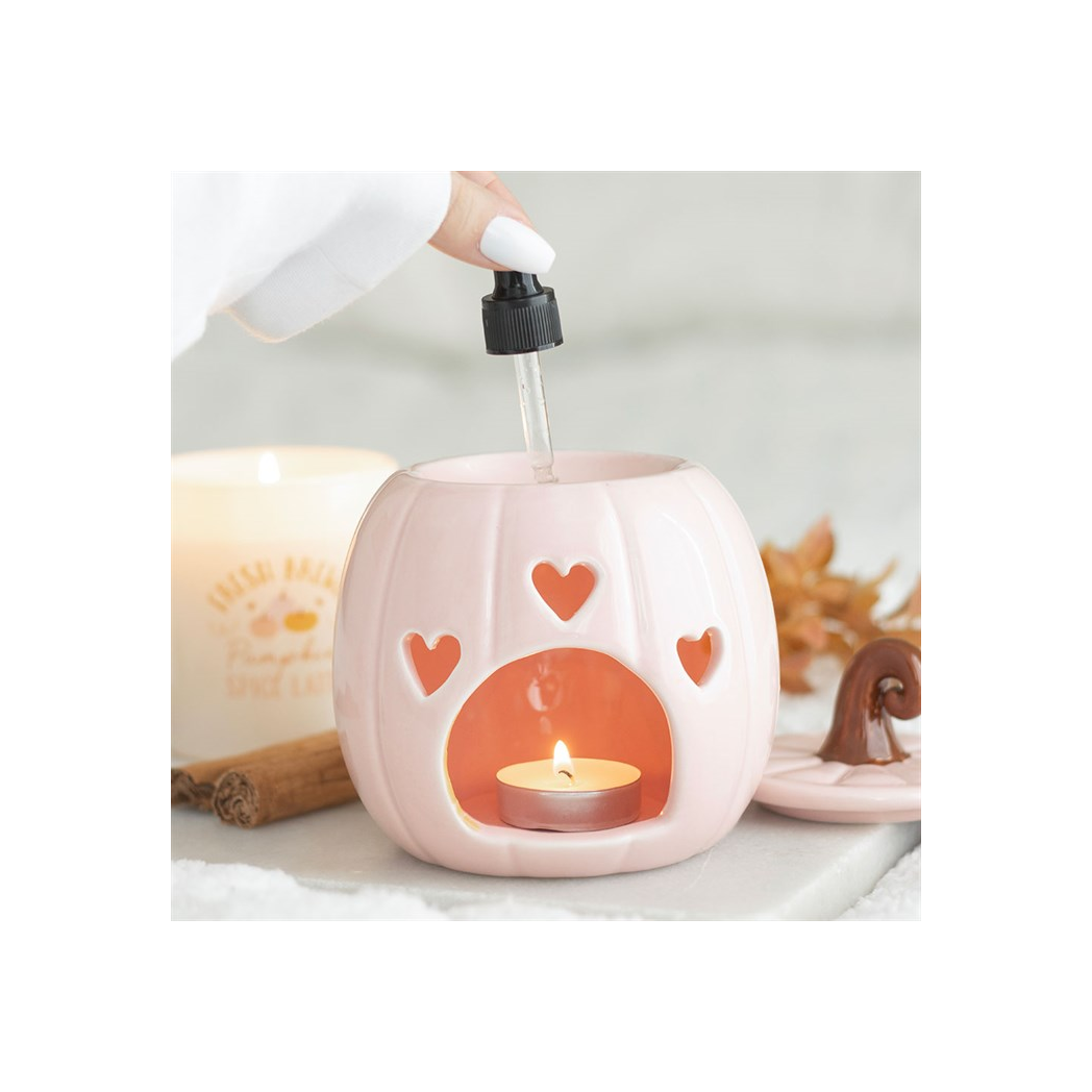 Pink Curly Pumpkin Oil Burner 🇬🇧