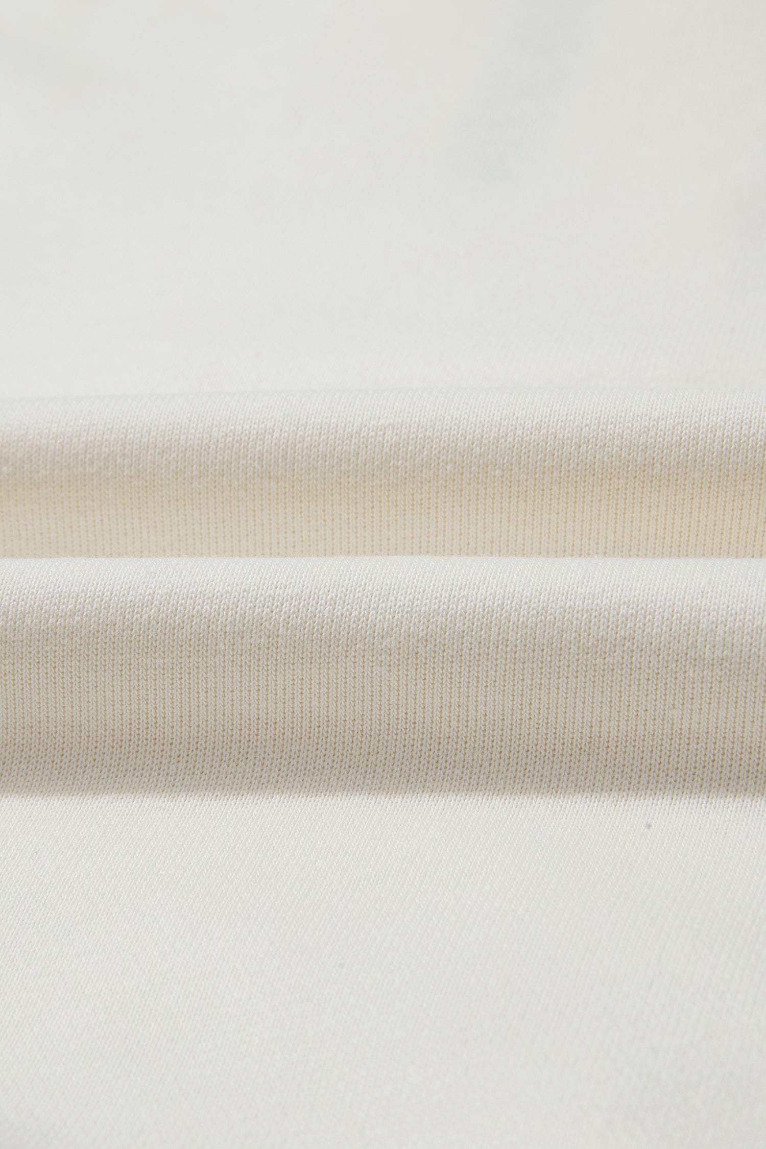 Beige Solid Color Textured Sleeve Patchwork Half Zip Hoodie 🇺🇸