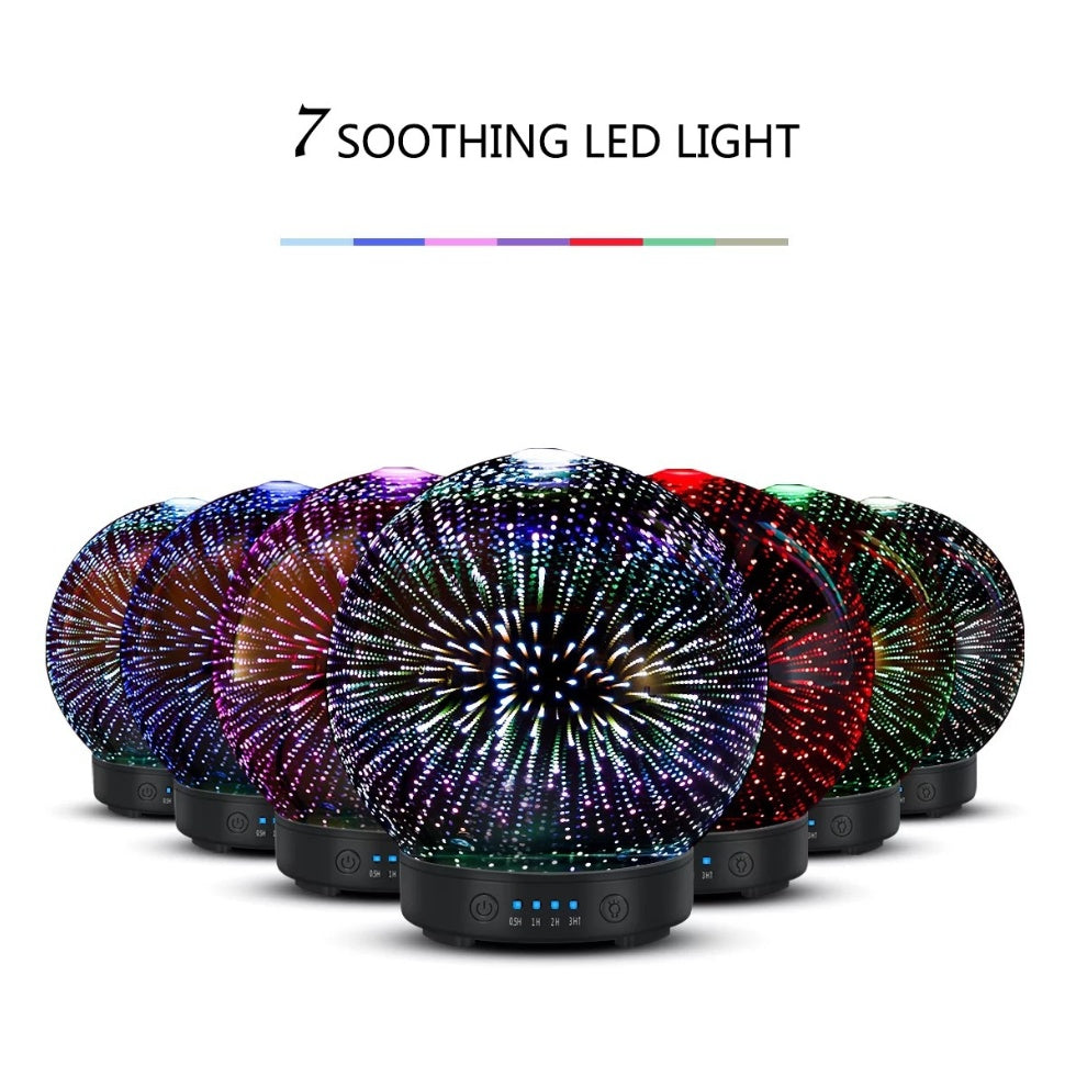 7 LED Color Lighting Modes 3D Aromatherapy Essential Diffuser Fragrance Oil Humidifier 🇨🇳