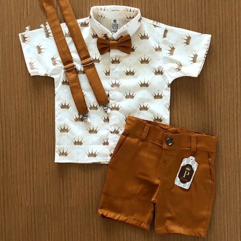 Summer boy T-shirt Shorts Kids Sets 🇨🇳
