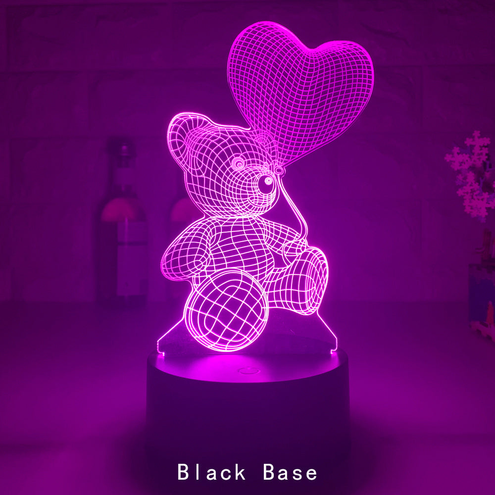 3D Lamp Acrylic USB LED Night Lights Neon Sign Lamp  🇨🇳