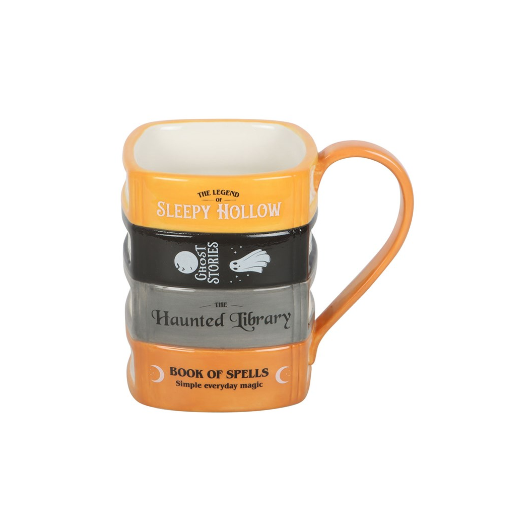 The Haunted Library Book Stack Mug 🇬🇧
