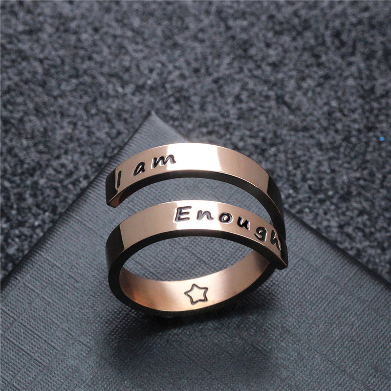 Double opening titanium steel ring 🇨🇳