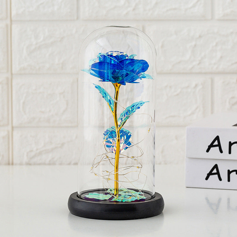 Preserved flower glass cover rose flower glass cover gift gifts 🇨🇳