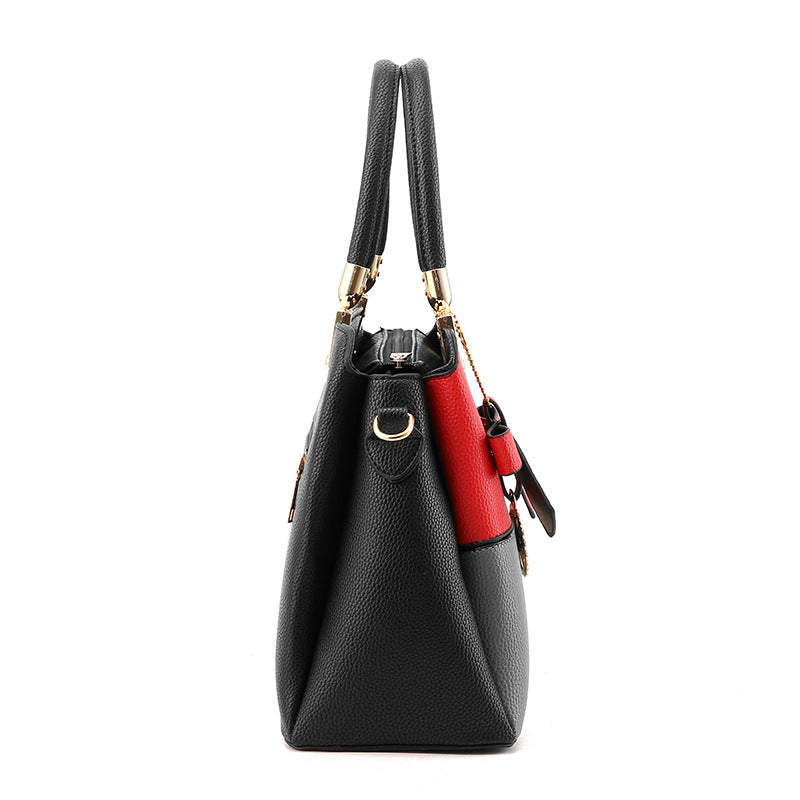Women's contrast color handbag shoulder bag 🇨🇳