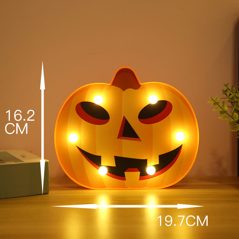 Halloween Lights Decoration LED Light Pumpkin Spider Bat Skull Outdoor Decorative Modeling Room Lights Decor Helloween Party 🇨🇳