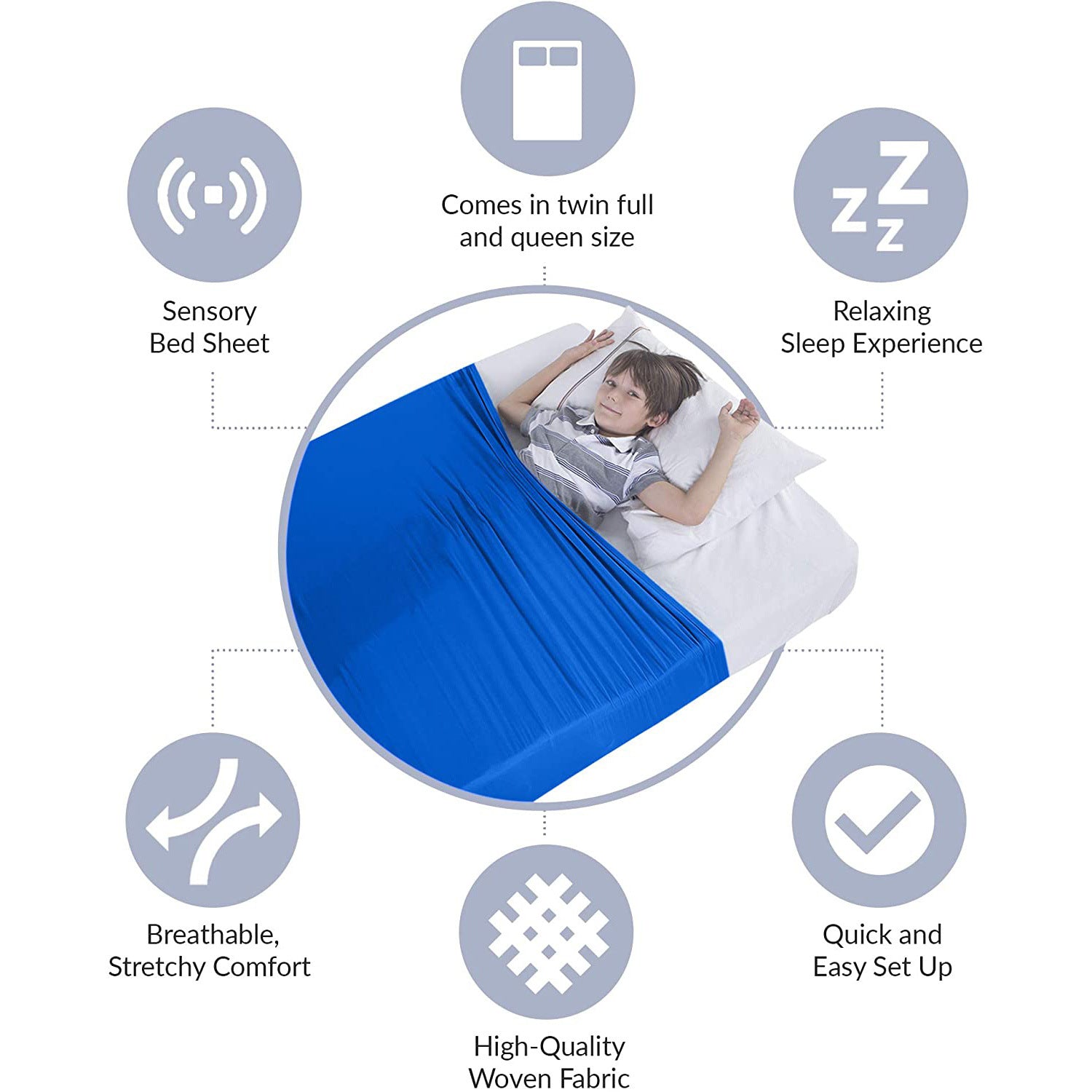 Children's sensory compression bed sheet blanket 🇨🇳